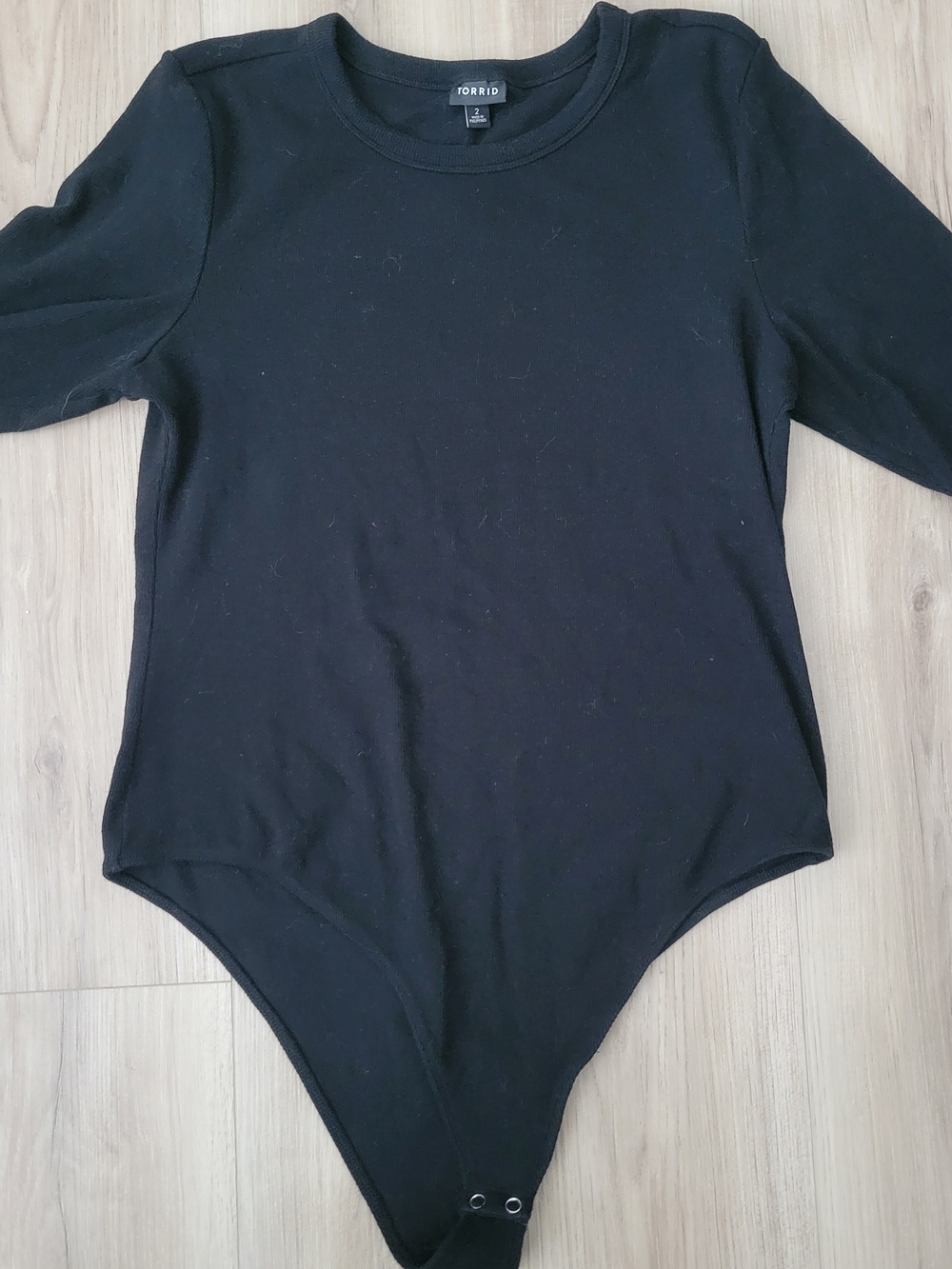 Torrid Black Knit Bodysuit Size 2